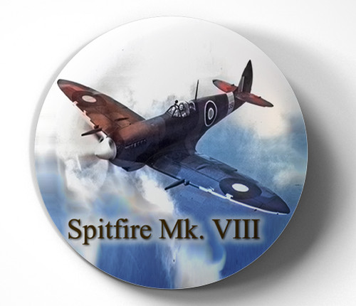 Supermarine Spitfire Mk.VIII - pin pinback button