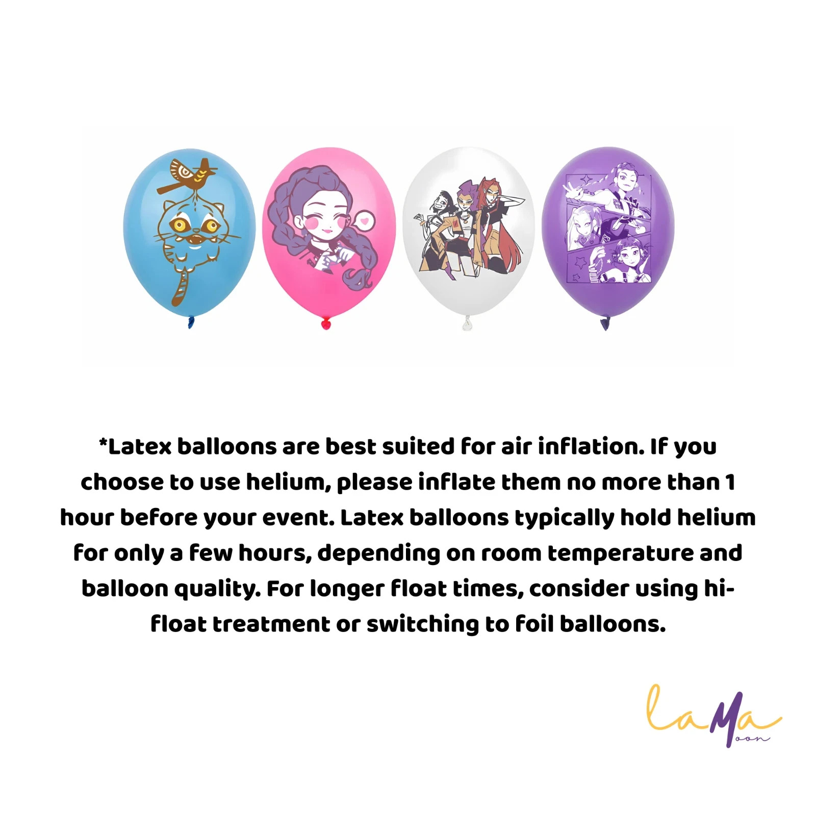 KPOP Hunters Birthday Party Supplies Set Balloons Cake Toppers Banner Backdrop