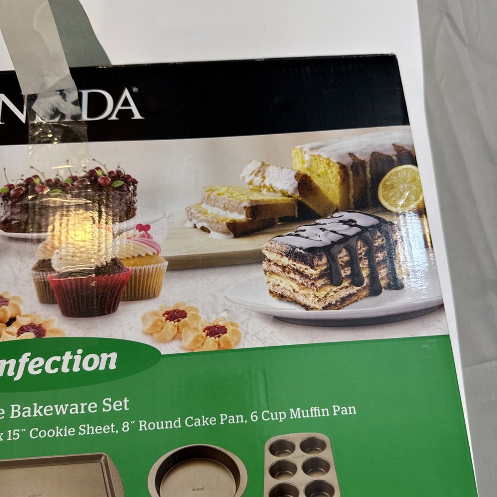 Oneida Confection 5 Piece Bakeware Set New