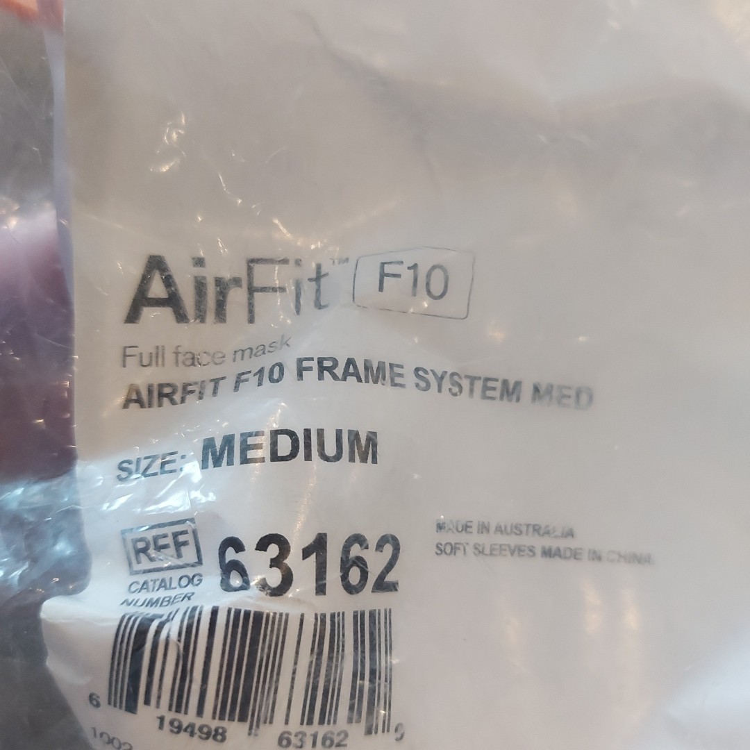 AIRFIT F10 FRAME SYSTEM MEDIUM 63162 NEW SEALED FREE SHIPPING