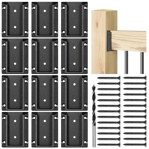 pcs ADC-Aluminum Deck Railing Bracket, Deck Railing Connectors for 2"x4" 12