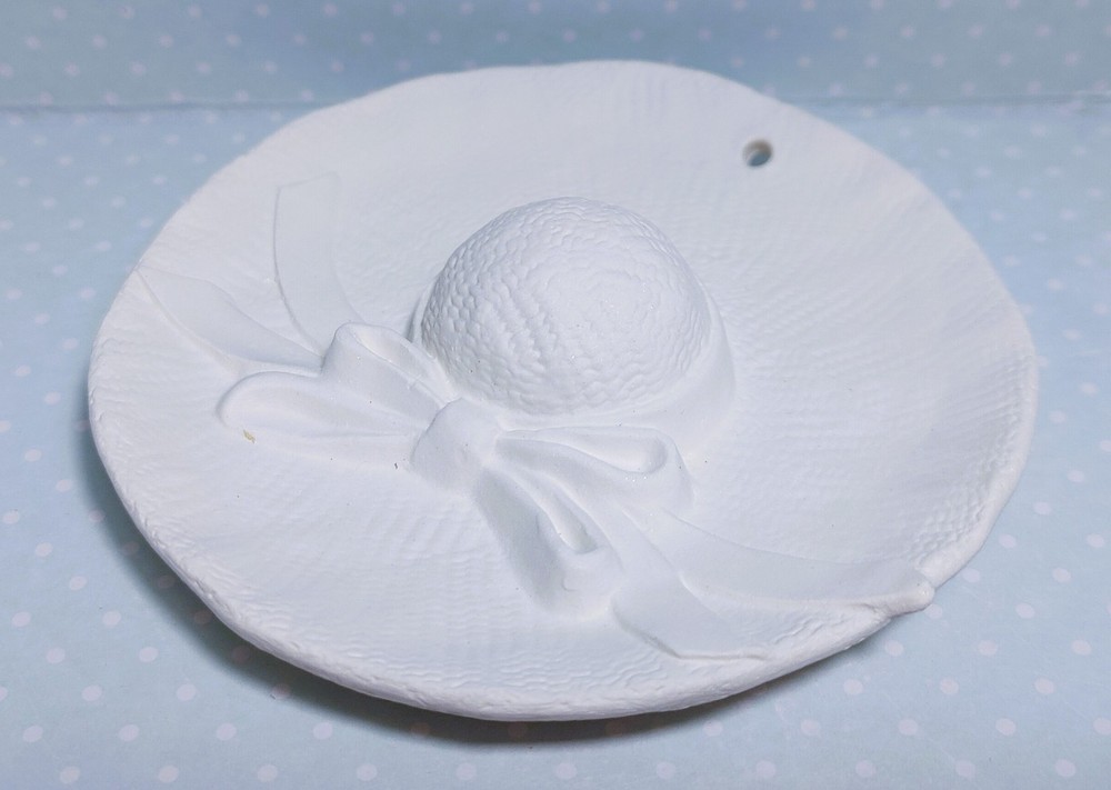 Hat Ornament ~ Ceramic Bisque Ready to Paint