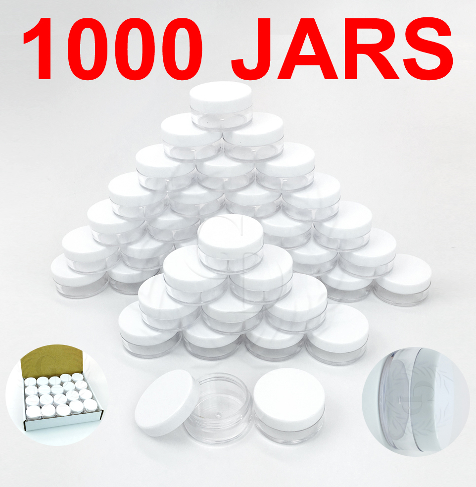 1000 Packs 10 Gram/10ML High Quality Makeup Cream Cosmetic Sample Jar Containers
