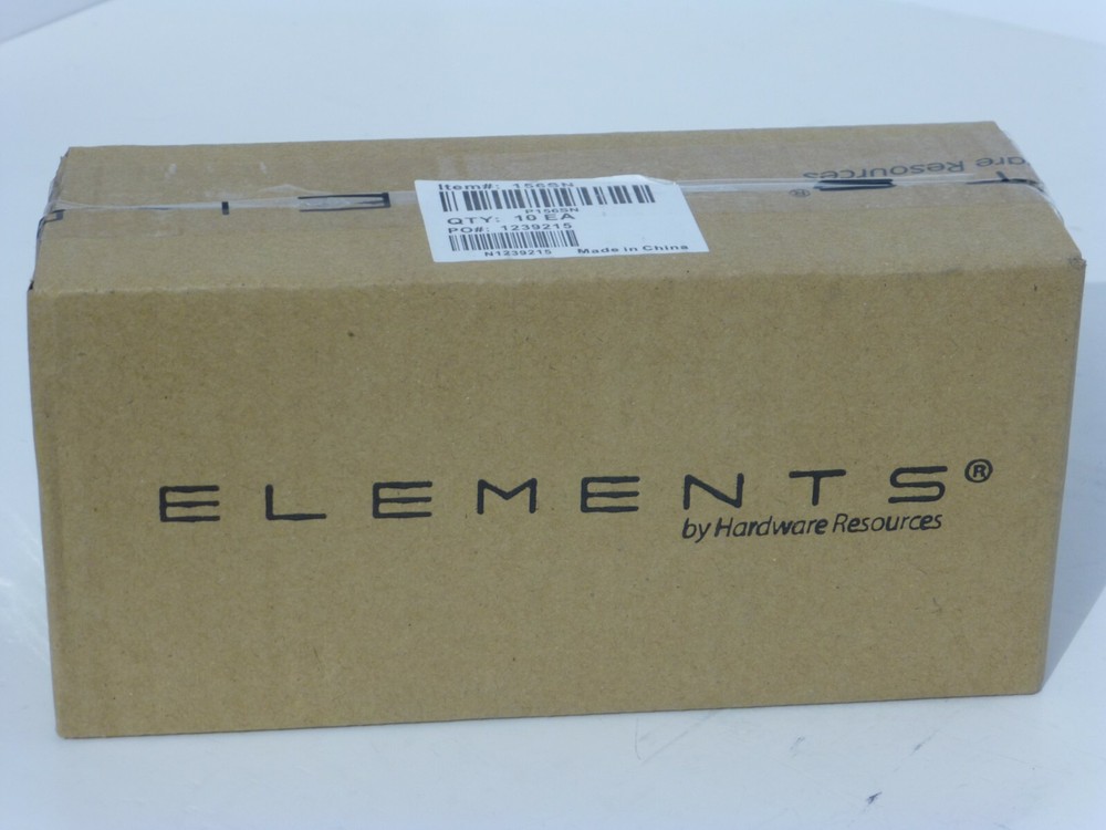 10pc Hardware Resources ELEMENTS 156SN Satin Nickel Cabinet Hardware Handle Pull