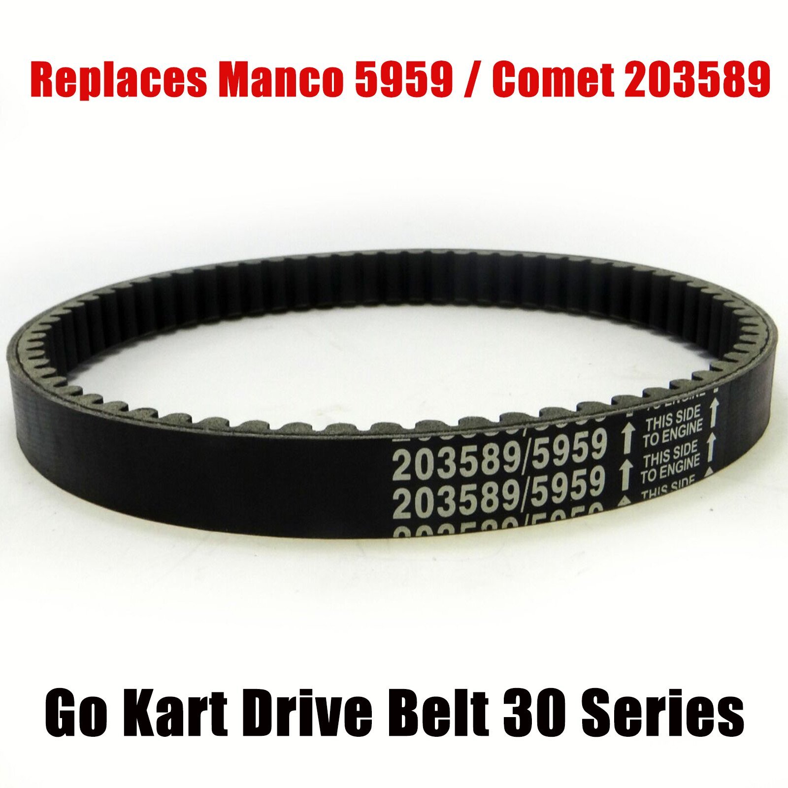 For Go Kart Drive Belt 30 Series Replaces Manco 5959 / Comet 203589