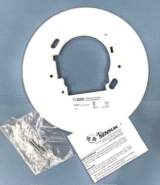 SYSTEM SENSOR TRC-2W CEILING TRIM RING WHITE CONTRACTOR BOX 5 PACK