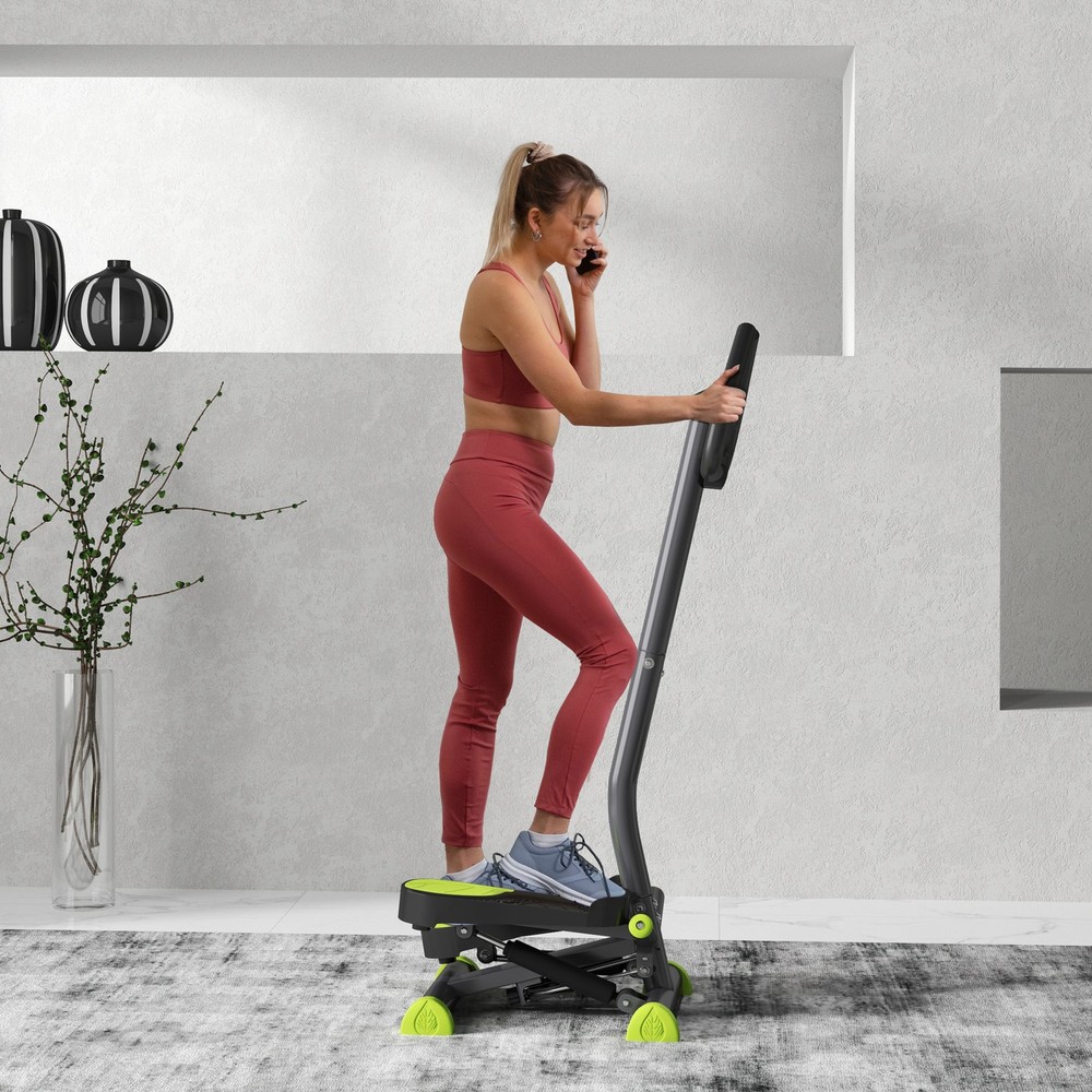 Step Machine Twist Stepper w/ Adjustable Resistance and Height, Grey