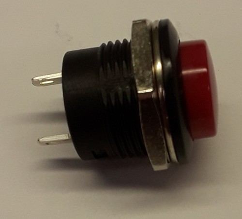 7100005 Red Momentary Push Button, Normally Open, Solder Terminals