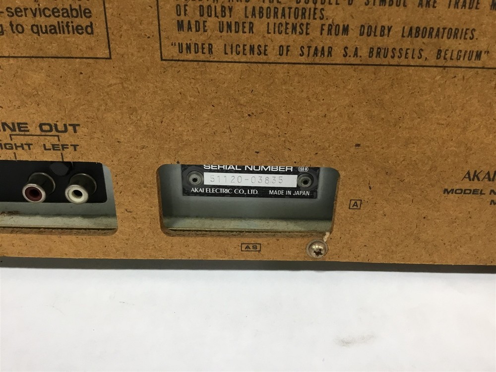 Akai CS-M01A Single Stereo Cassette Deck Used