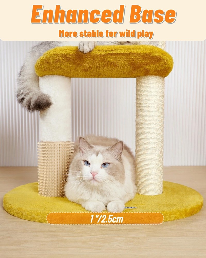 Cloud Cat Tree, 31.5in Multi-Level Indoor Cat Tower with Scratching Posts, Vi...