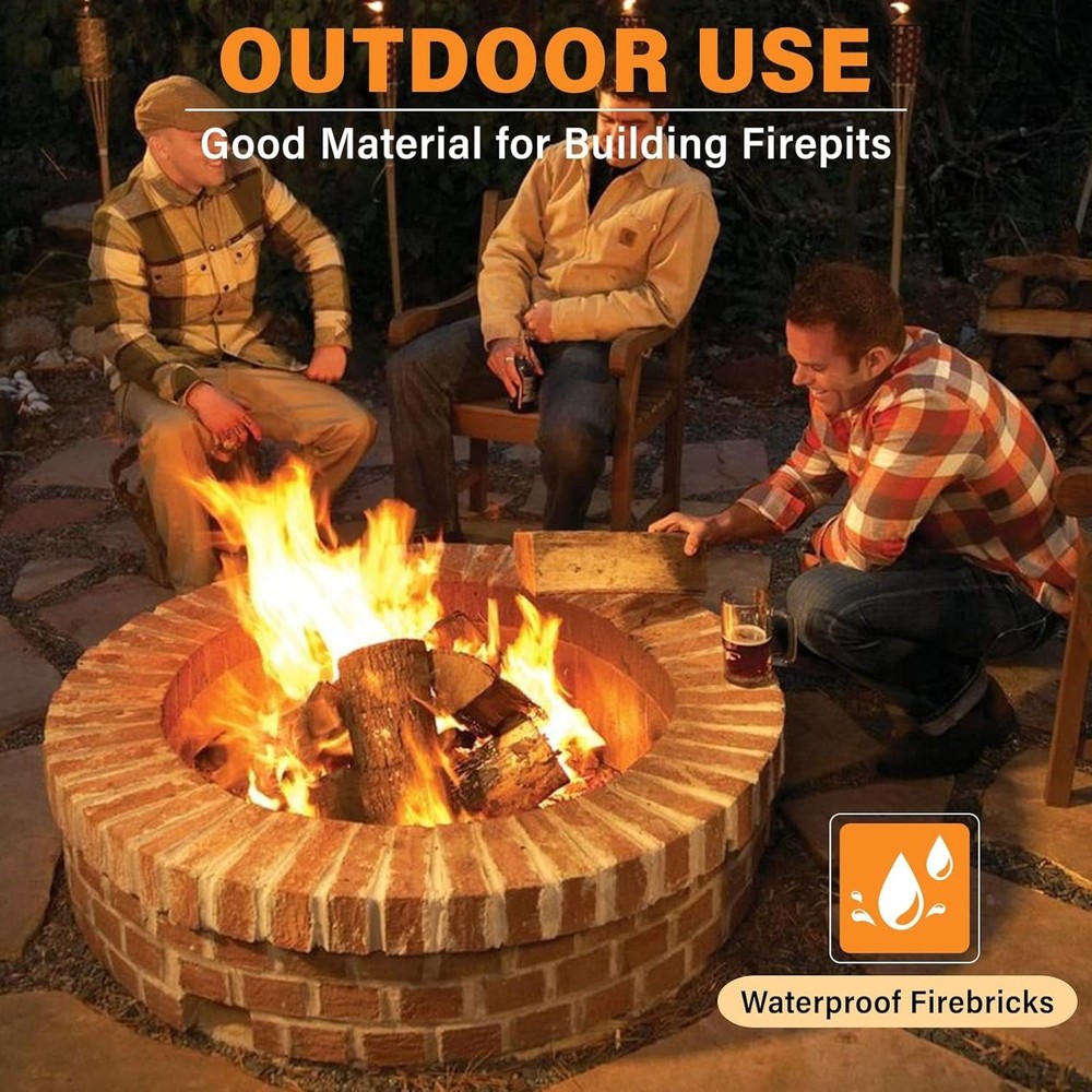 Extreme Temp Fire Bricks, Food Grade Clay, 4-Pack, Perfect for DIY Projects