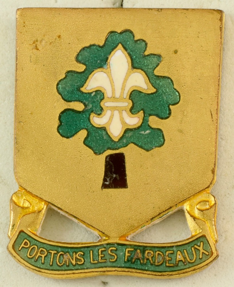 1st Quartermaster Regiment Crest DI/DUI Screwback