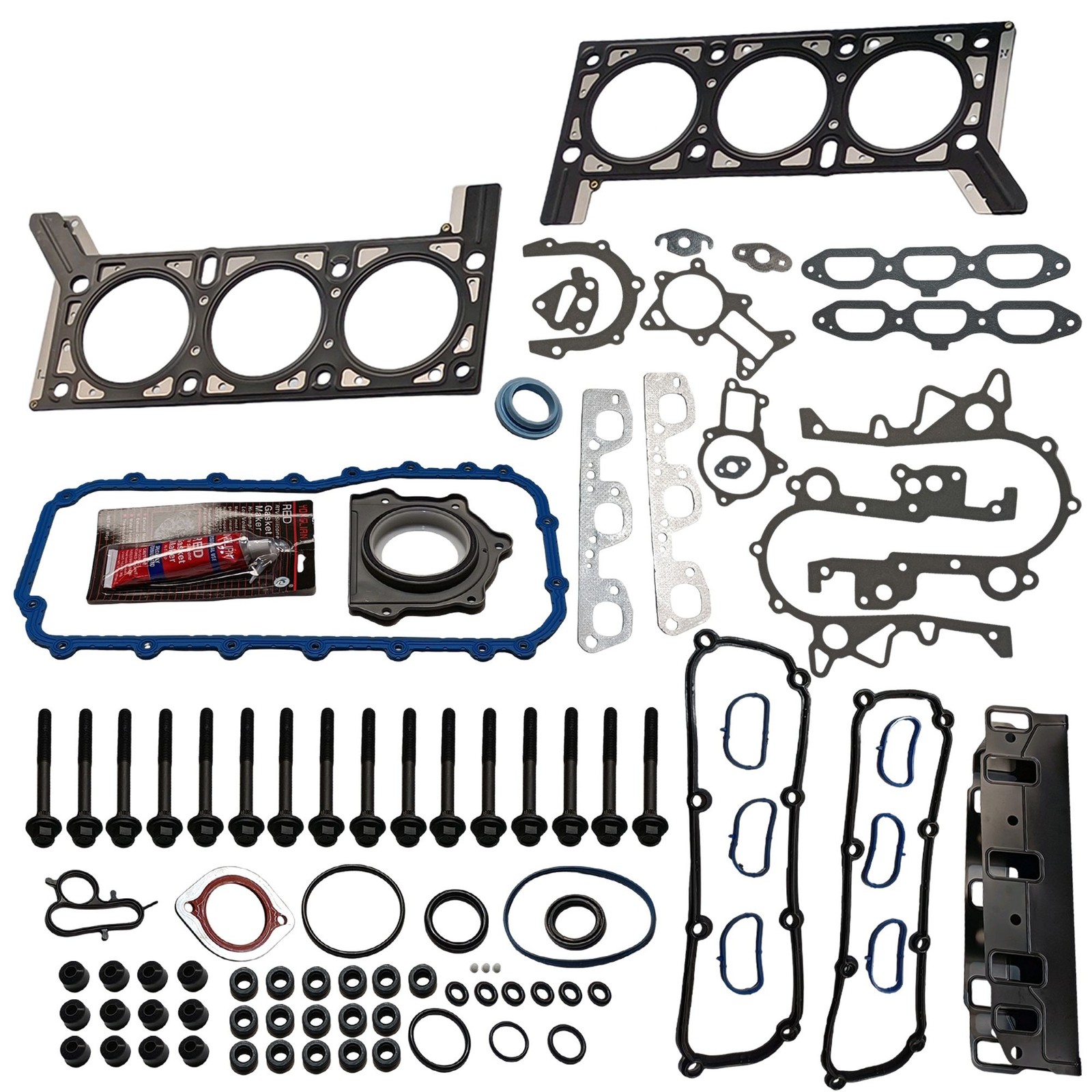 Full Gasket Set Head Bolts For 07-11 Jeep Wrangler 3.8L V6 OHV 12V HS26326PT