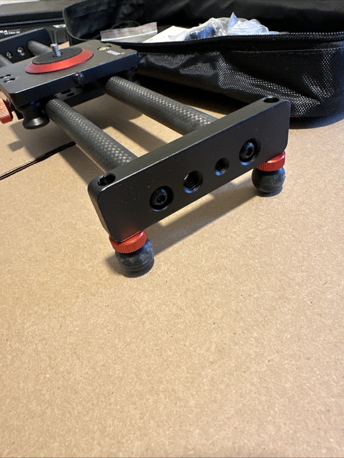 Neewer 16'' Camera Slider Carbon Fiber Dolly Rail for iPhone & Android