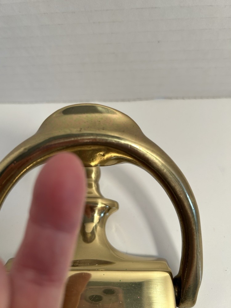 Vintage SLAYMAKER Lock Co Solid Brass Door Knocker with Hardware
