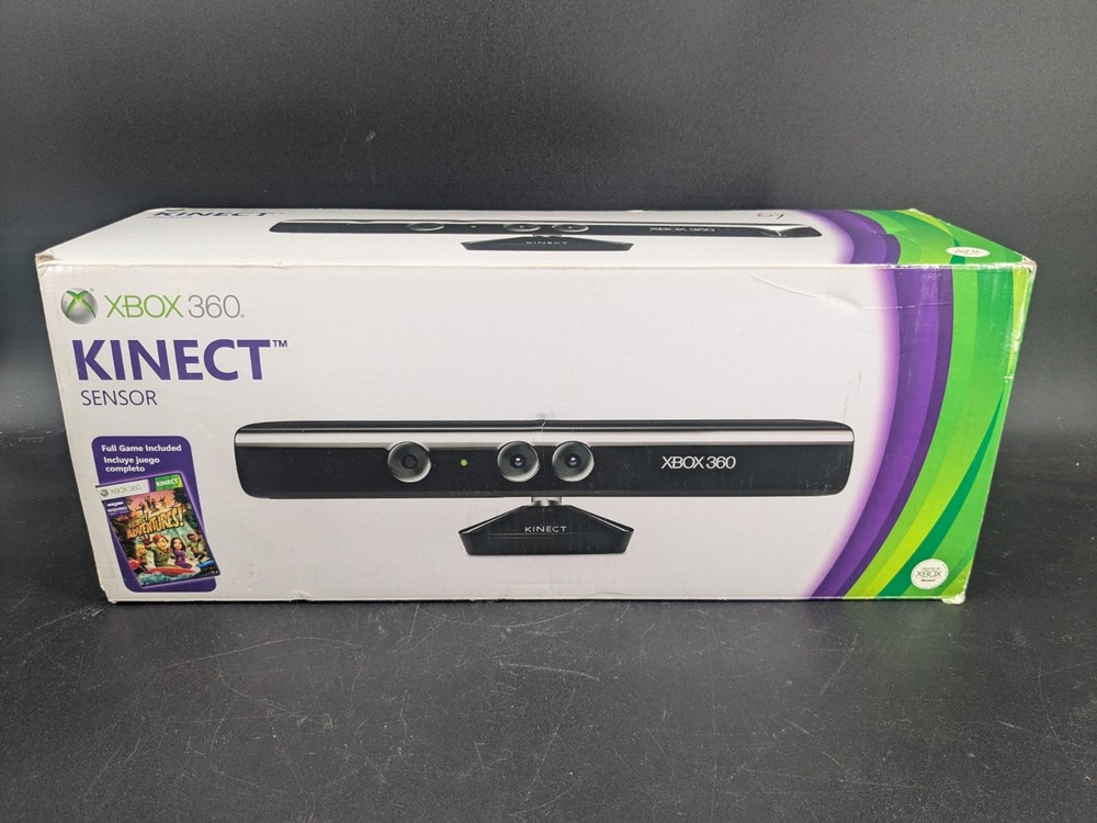 Microsoft XBOX 360 Sensor With Game In Box Sealed Cords