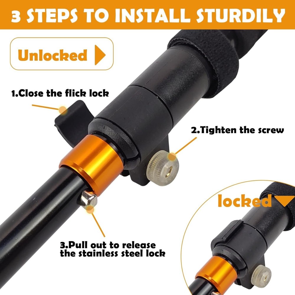 Safety First: Adjustable Folding Wading Staff with Corrosion-Resistant Design