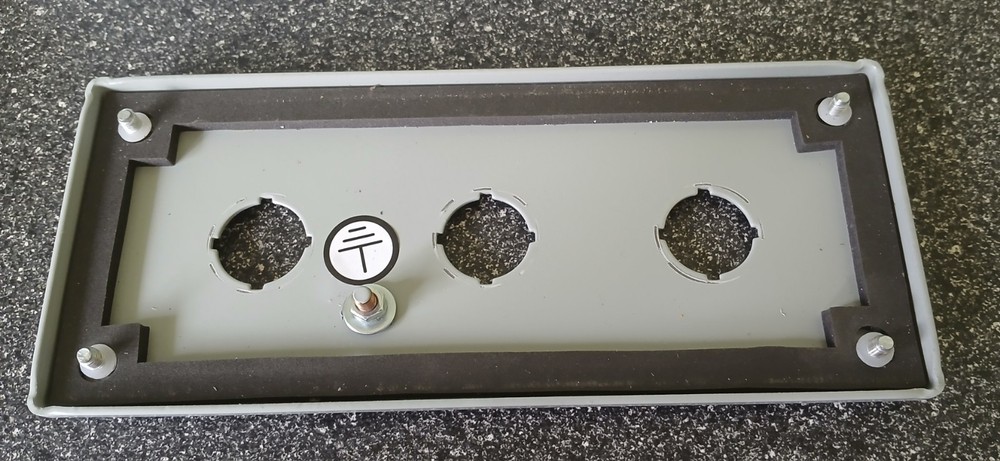 nVent/ Hoffman E3PBG Pushbutton Enclosure (3 Button). Used. Free Shipping