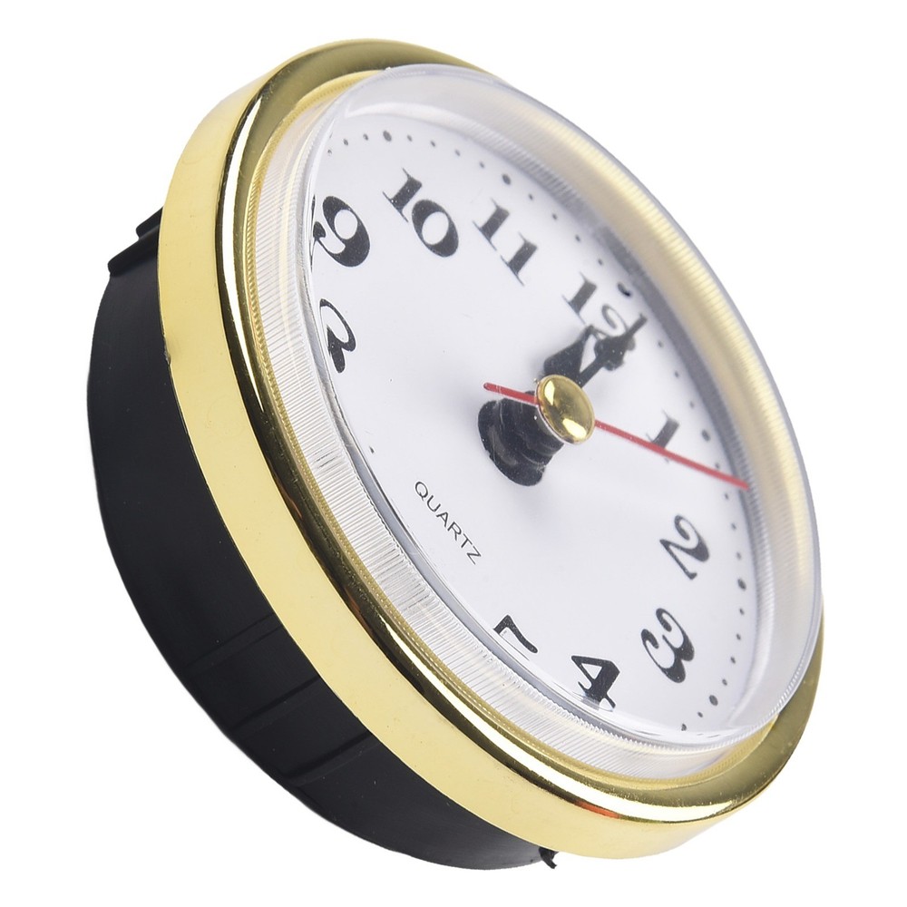65MM Quartz Clock Inserts Movement Replacement DIY Gold Arabic Numbers / New