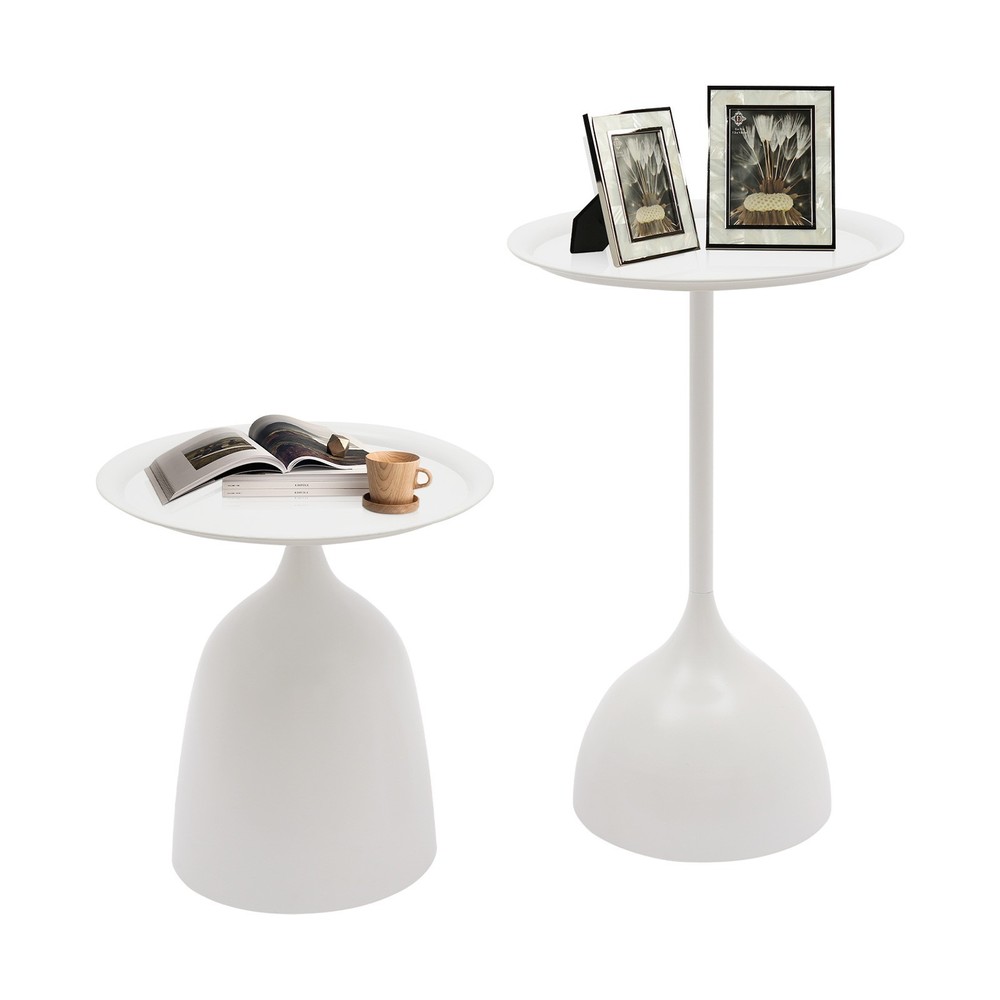 Round Side Table End Table Set Sofa & Console Table Pedestal Bar Coffee Tables