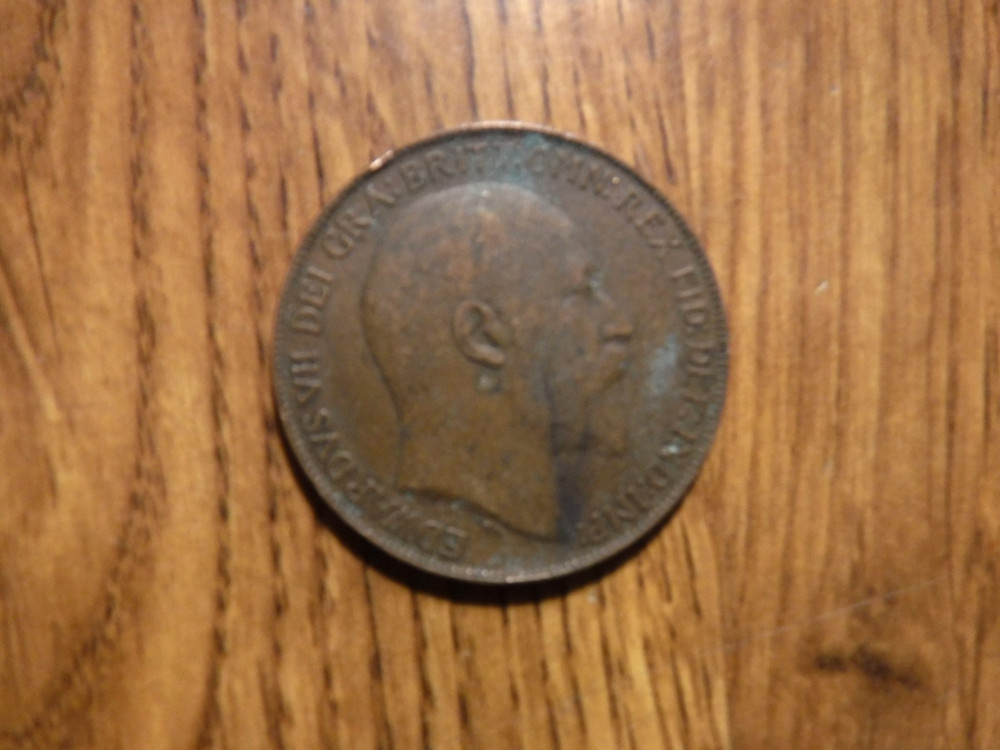 GREAT BRITAIN PENNY 1908 COIN (906)