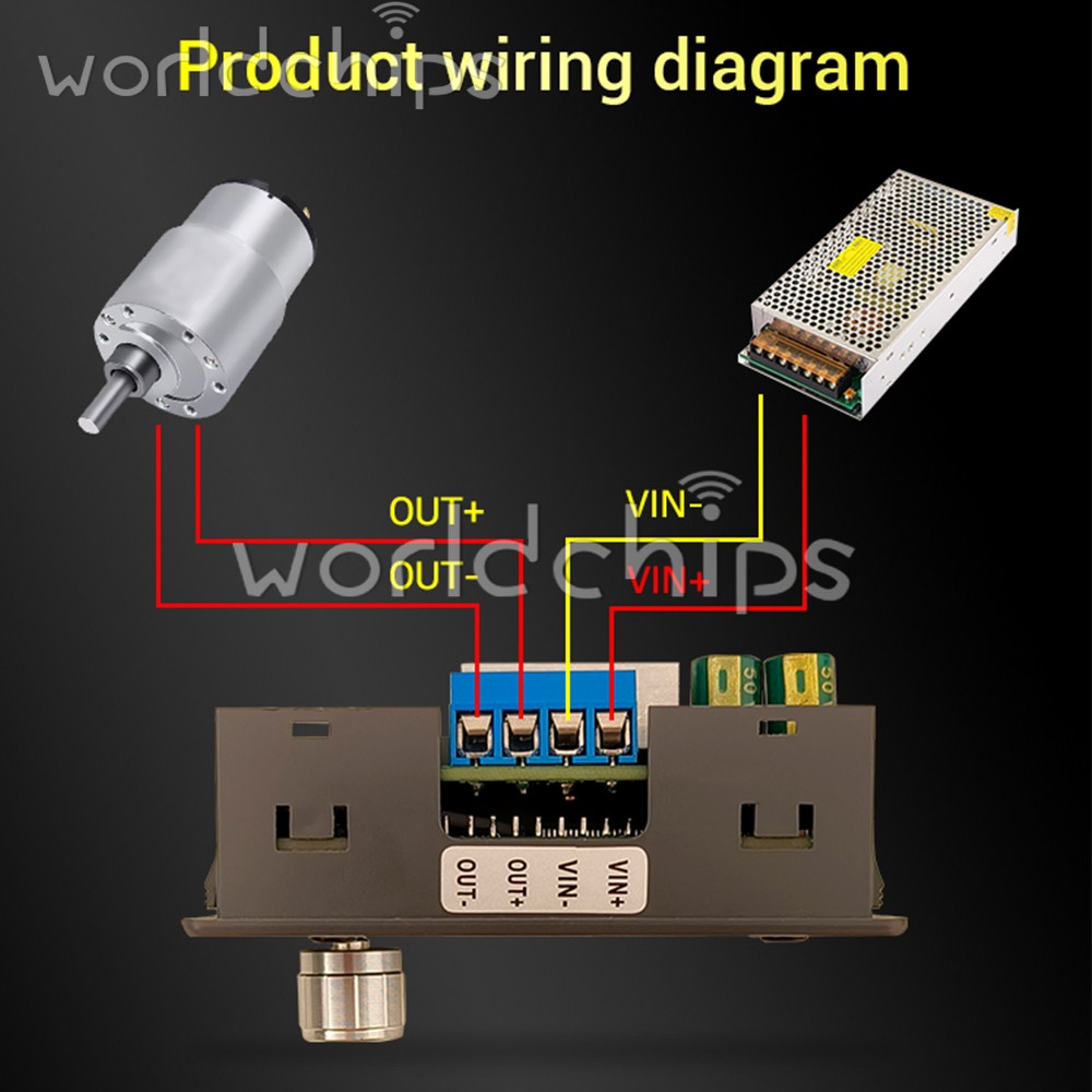 12-30V DMC02 DC Motor Controller Forward/Reverse Delay Cycle Speed Regulation