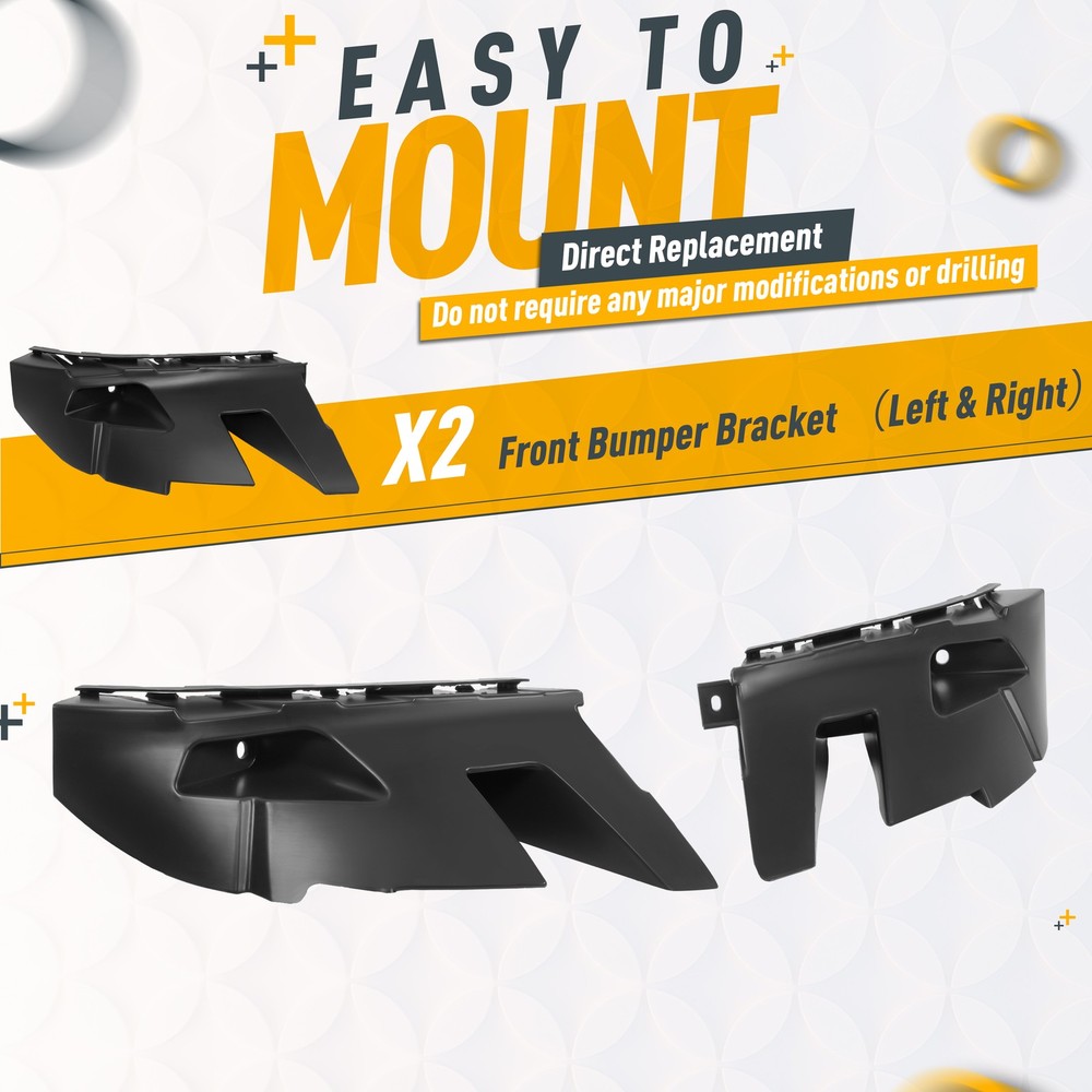 2Pcs Front Bumper Support Bracket Left+Right Side For Ram 1500 Classic 2013-2024