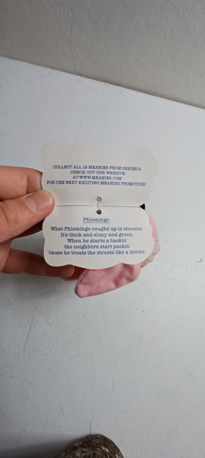 MEANIES BEANBAG PLUSH SERIES 2 PHLEMINGO IDEA FACTORY 1998