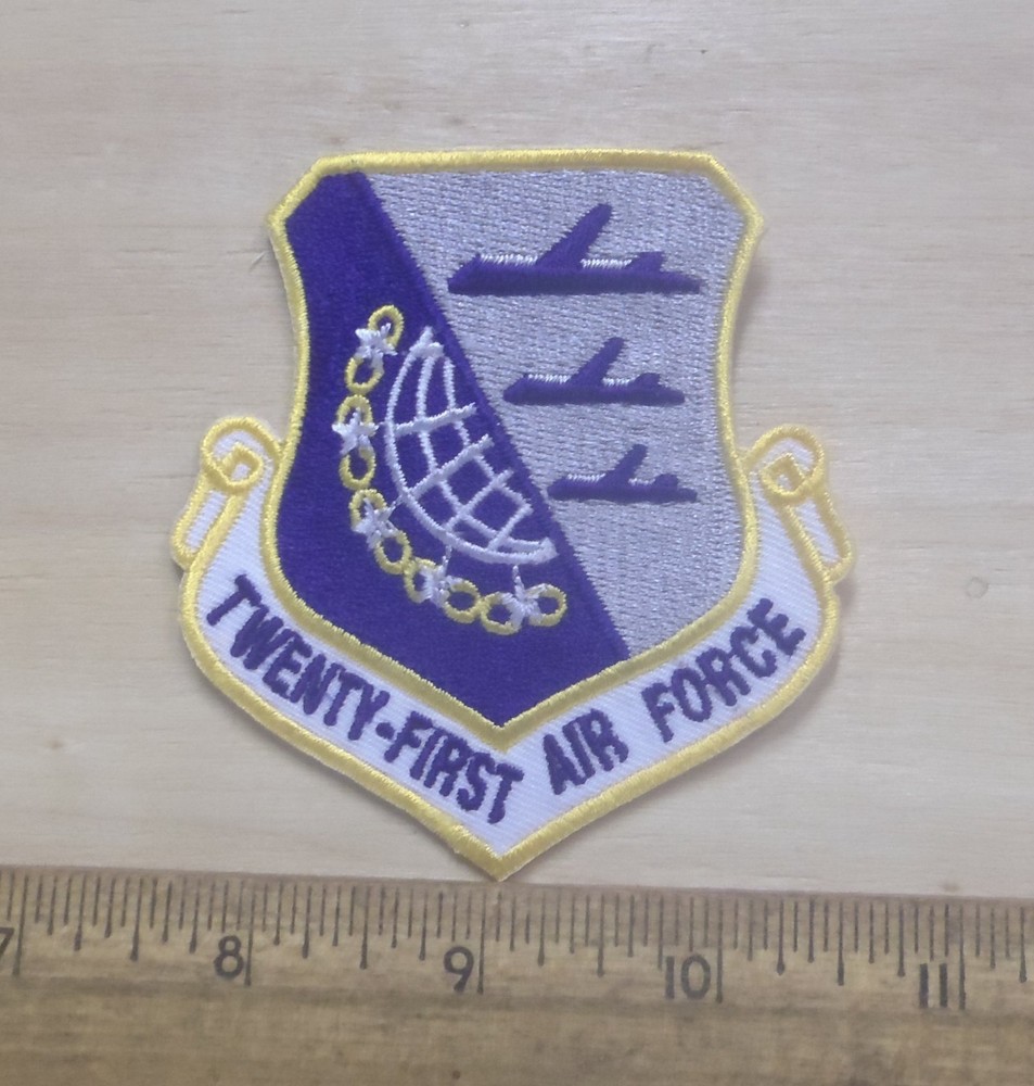 US Air Force - 21st Air Force - Shield Embroidered Patch