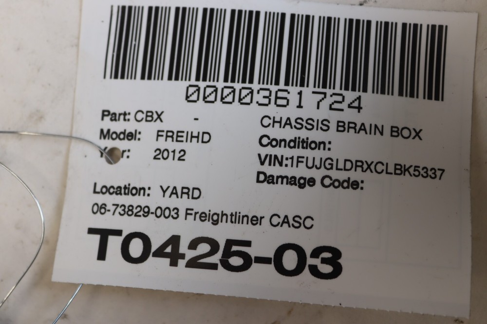 2008-2017 FREIGHTLINER CASCADIA 125 DAIMLER CHASSIS CONTROL MODULE UNIT OEM
