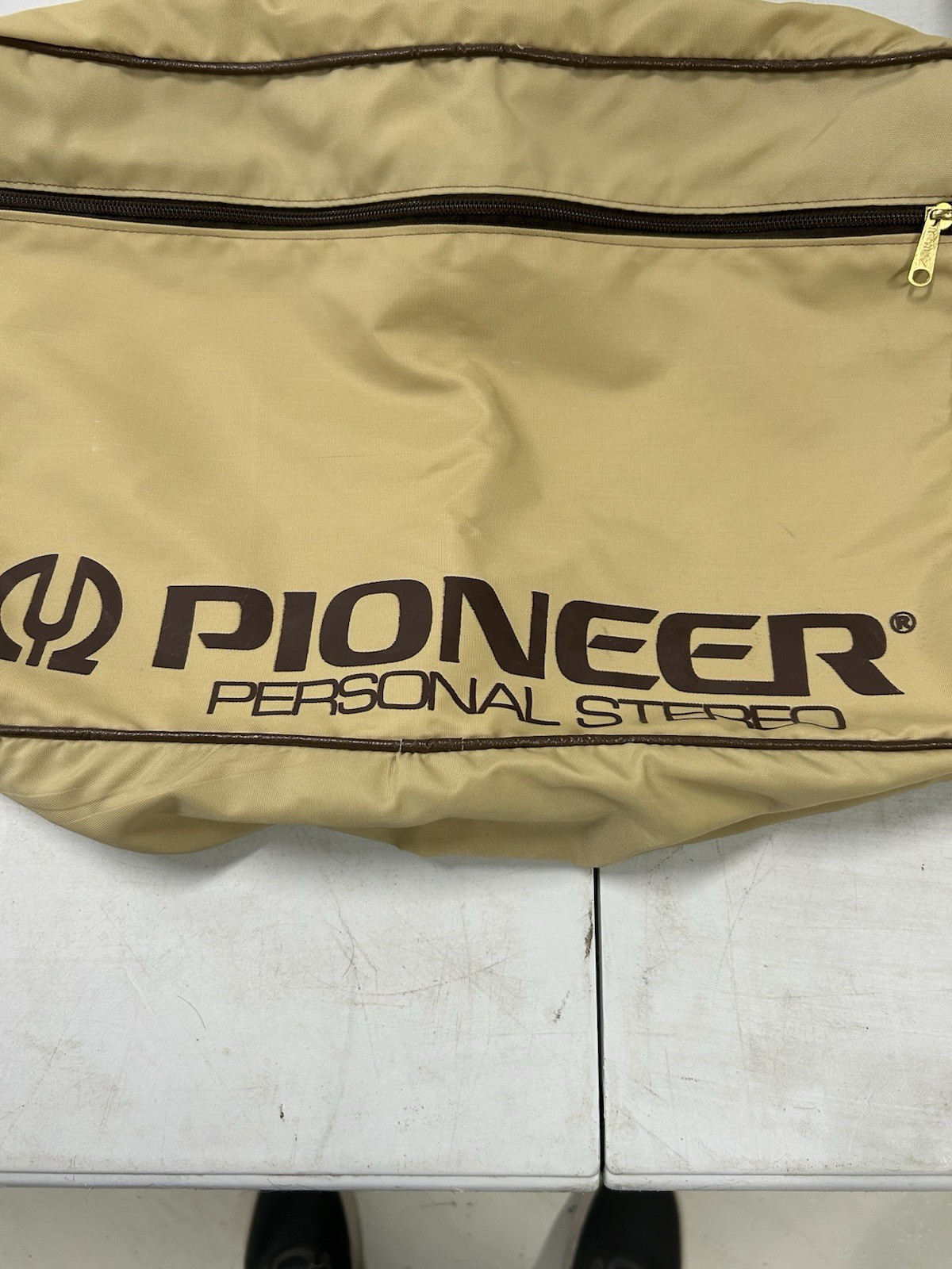 Rare Vintage Pioneer Personal Stereo Bag With Strap 17x12 Excellent