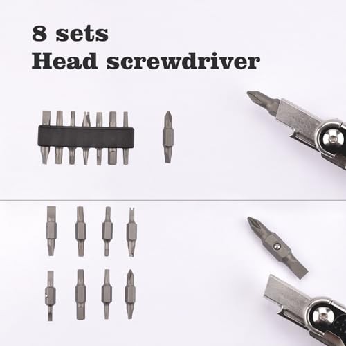2048 20-in-1 Multitool, Gifts for Men, Foldable & Self-Locking, Black