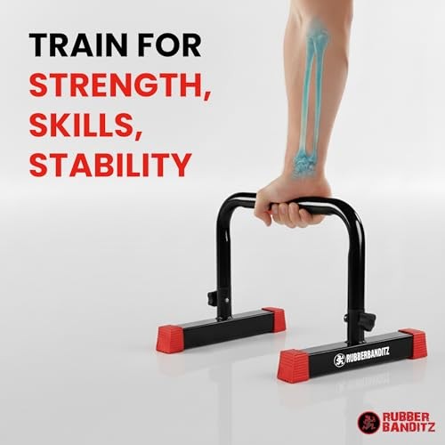 Parallette, Parallel Bars & Dip Station, Home Gym Essentials for L-Sit,