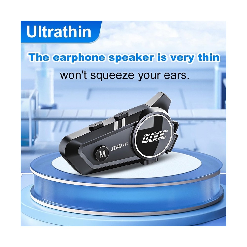 Motorcycle Helmet Bluetooth Headset motorcycle helmet speakers Intercom 2 Rid...