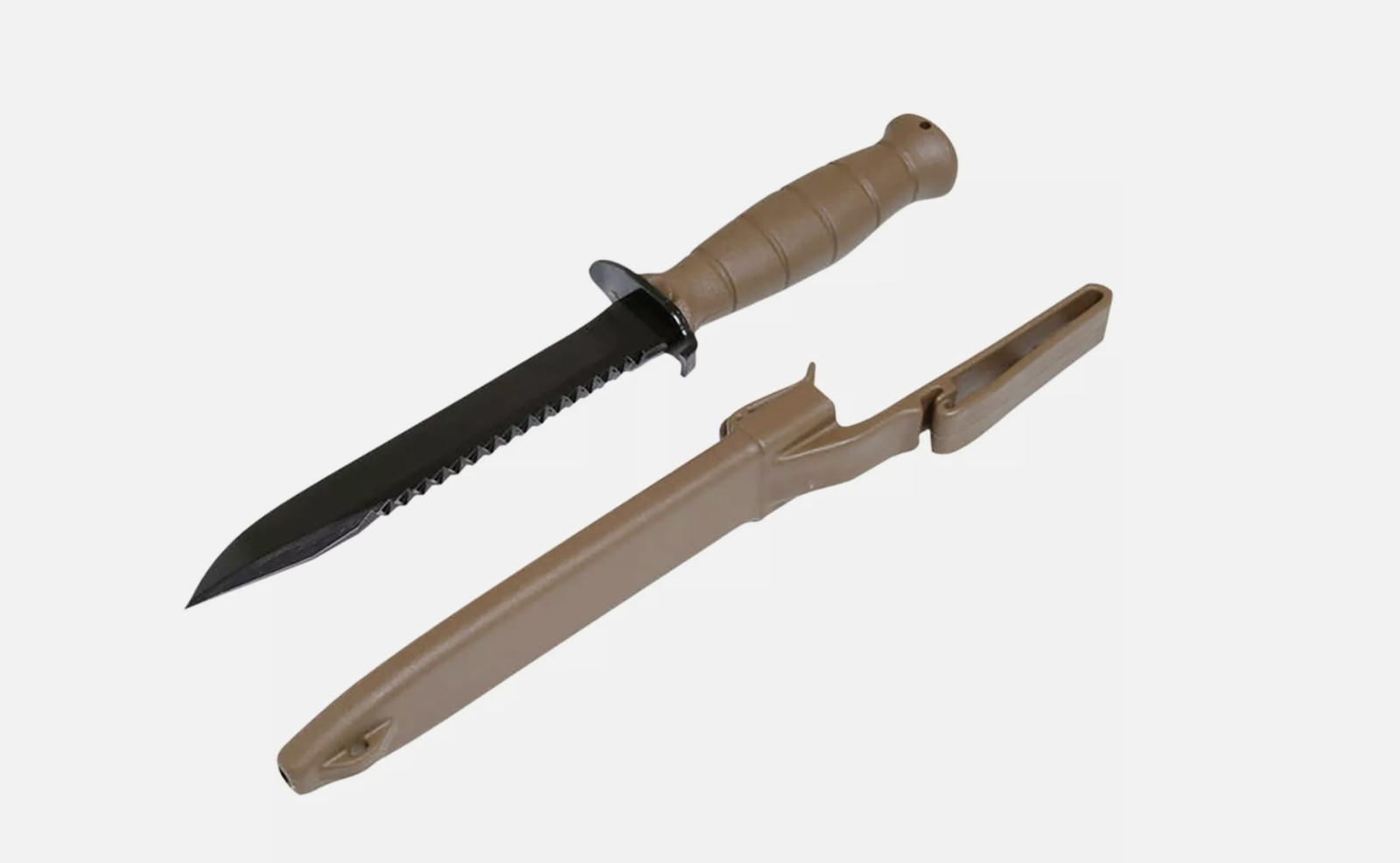 GLOCK Field Fixed Blade Survival Knife with Saw & Sheath - Flat Dark Earth...