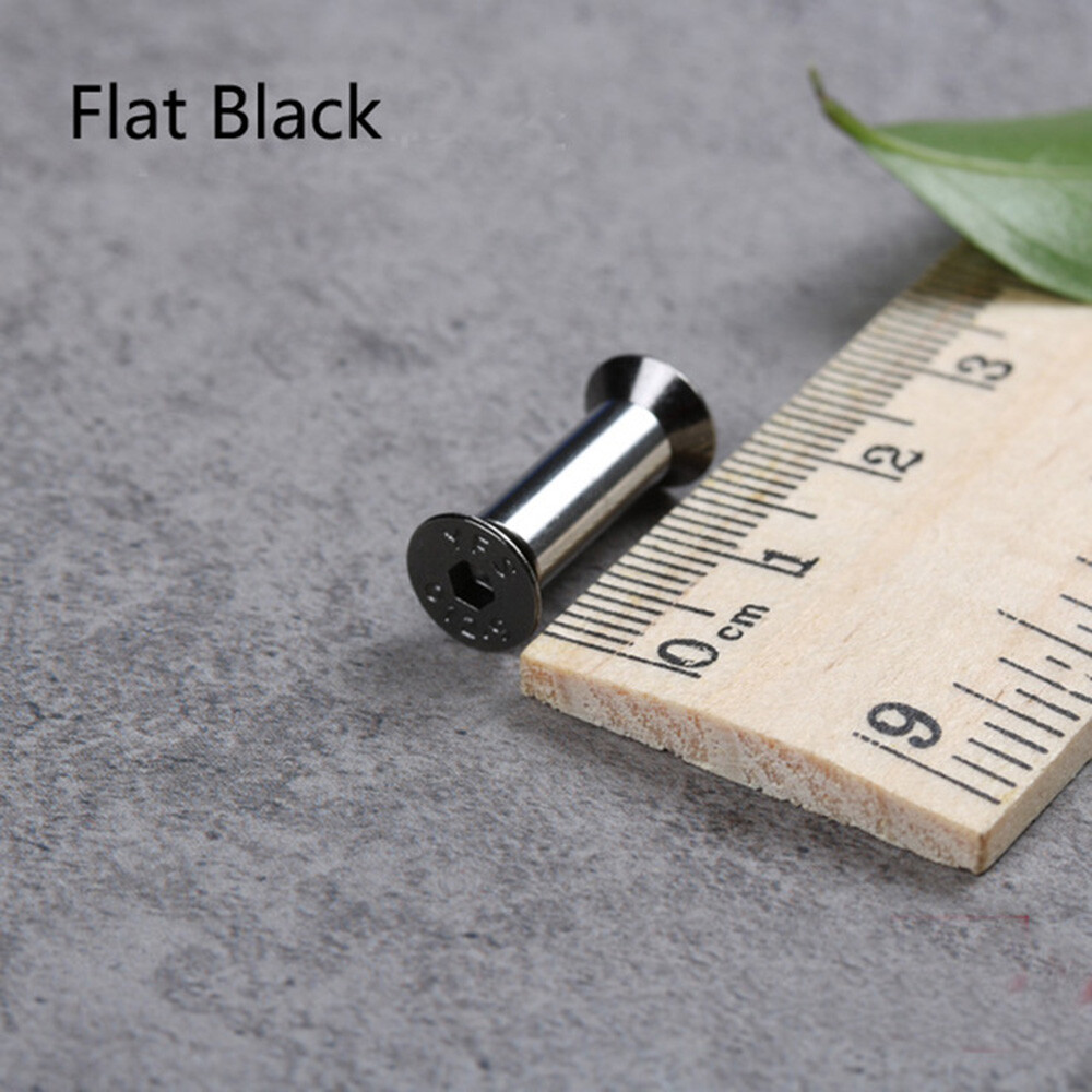 10pcs Stainless Steel Brass Knife Handle Pins Fasteners Rivets Screw Bolts DIY