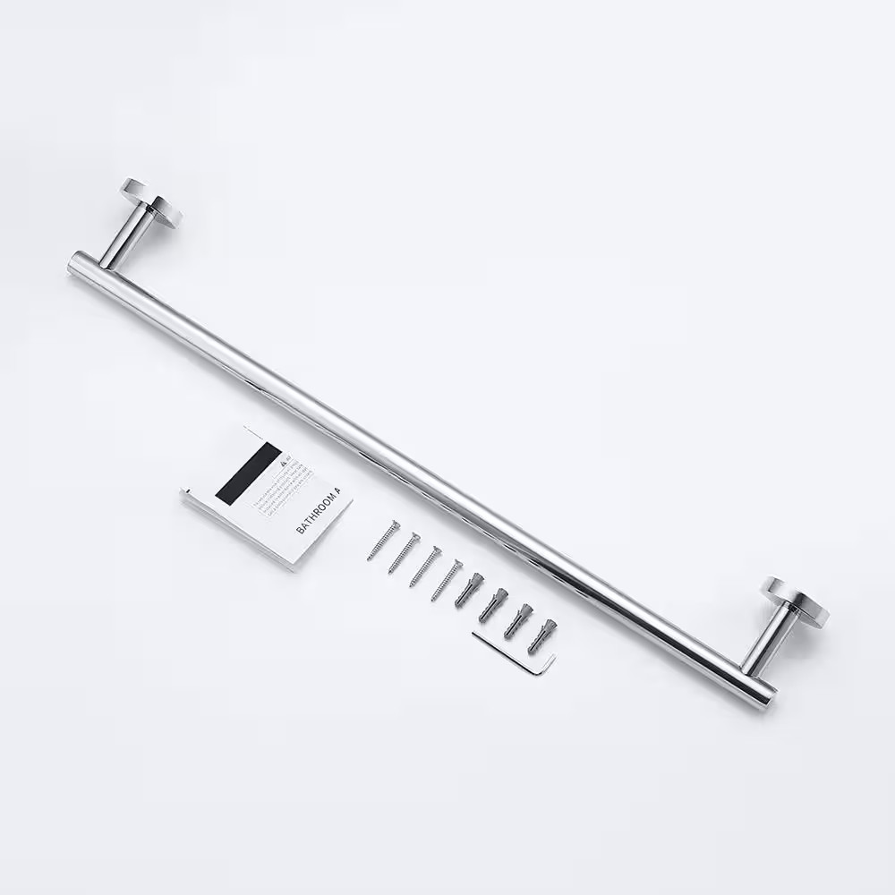 2 -Piece Bath Hardware Set with Mounting Hardware in Polished Chrome
