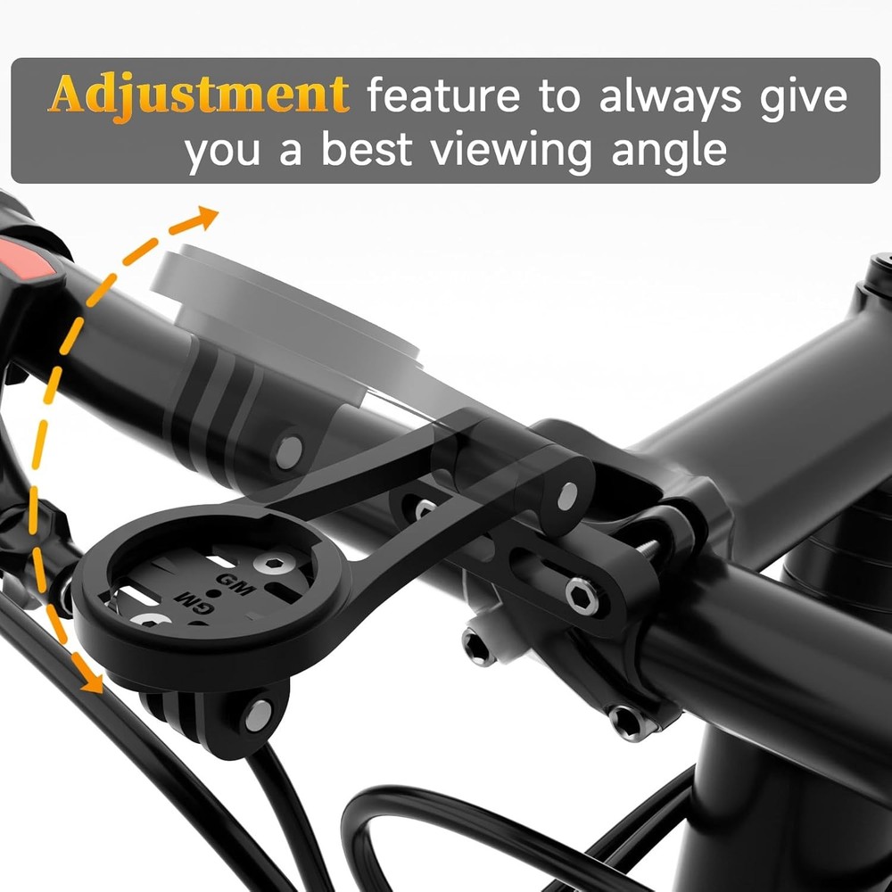 Out Front Bike Computer Mount, Angle Adjustable - 38mm Mount