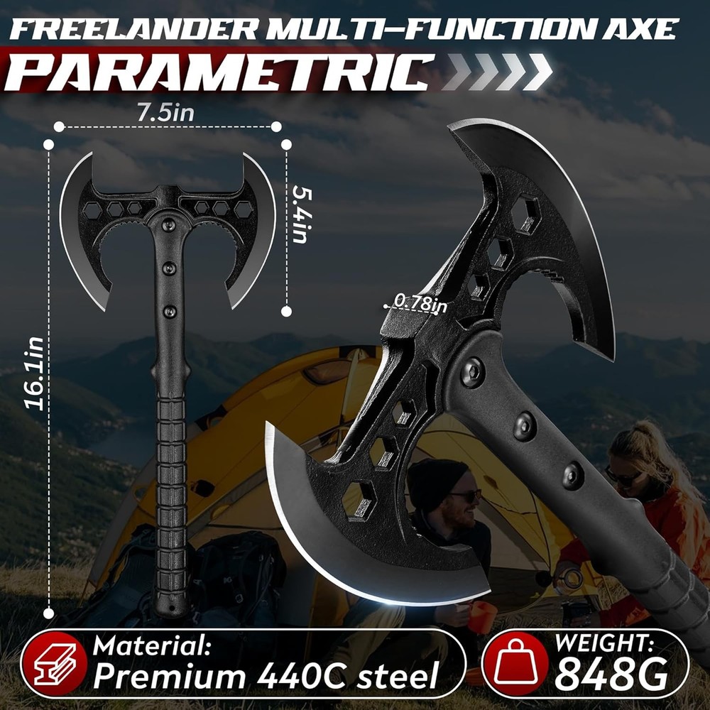 Freelander Professional Throwing Axe Set – 2-Pack 16" Throwing Hatchet Set wit