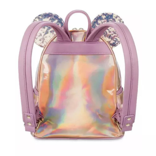 Minnie Mouse Loungefly Sequin Backpack Women Girls Shoulder Bag Handbag Disney