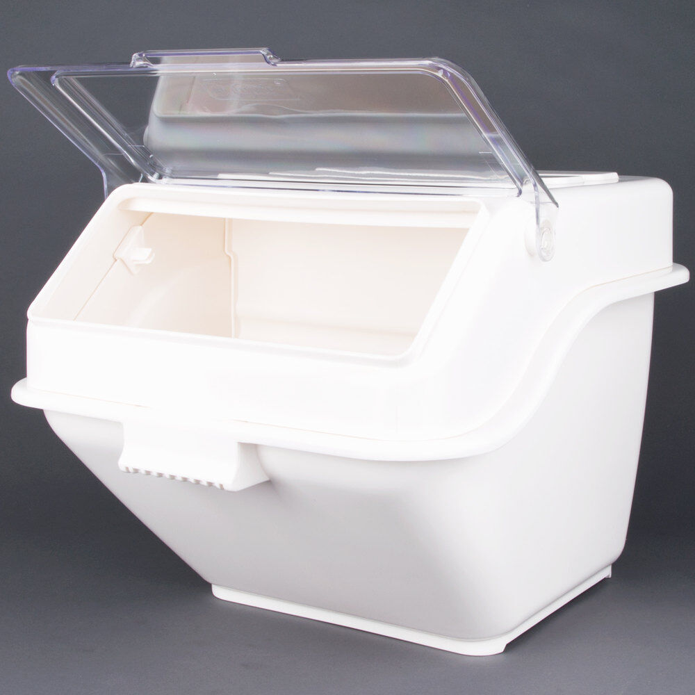 12.6 Gallon 200 Cup Shelf Ingredient Bin w/ 2 1/2 Cup Measuring Flip Lid Scoop