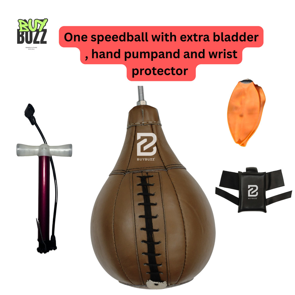 BuyBuzz Boxing Speedball Set with Pump, Extra Bladder,protector / Boxer Machine