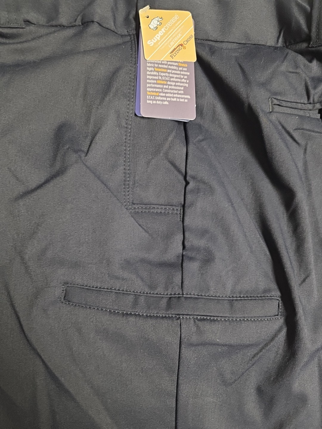 Mens 44 Reg, Dark Navy, Unhemmed Flying Cross Class A 6 Pocket, Uniform Pants