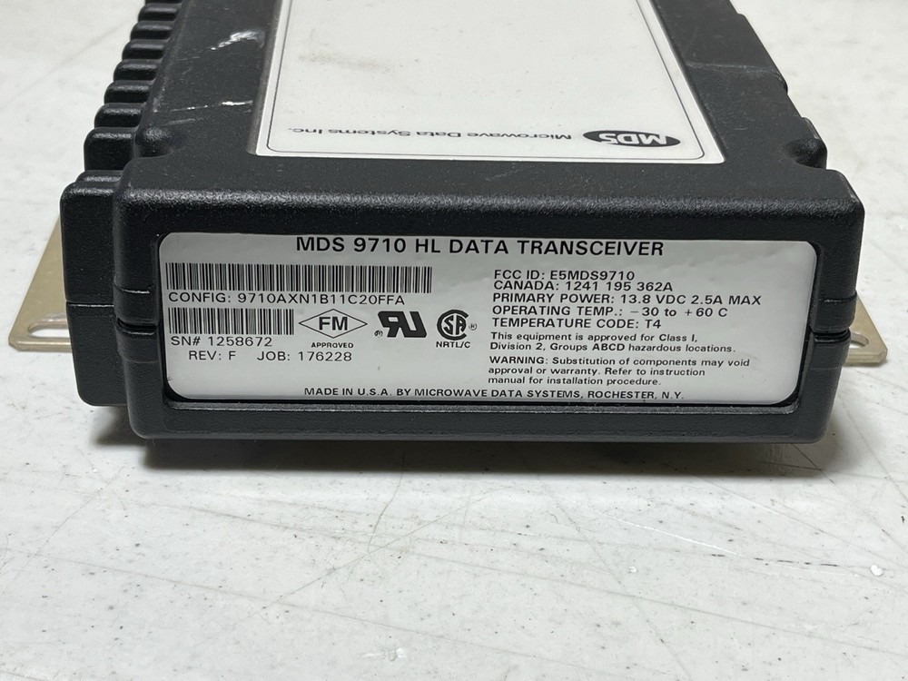 Microwave Data Systems MDS 9710 HL Data Transceiver #672