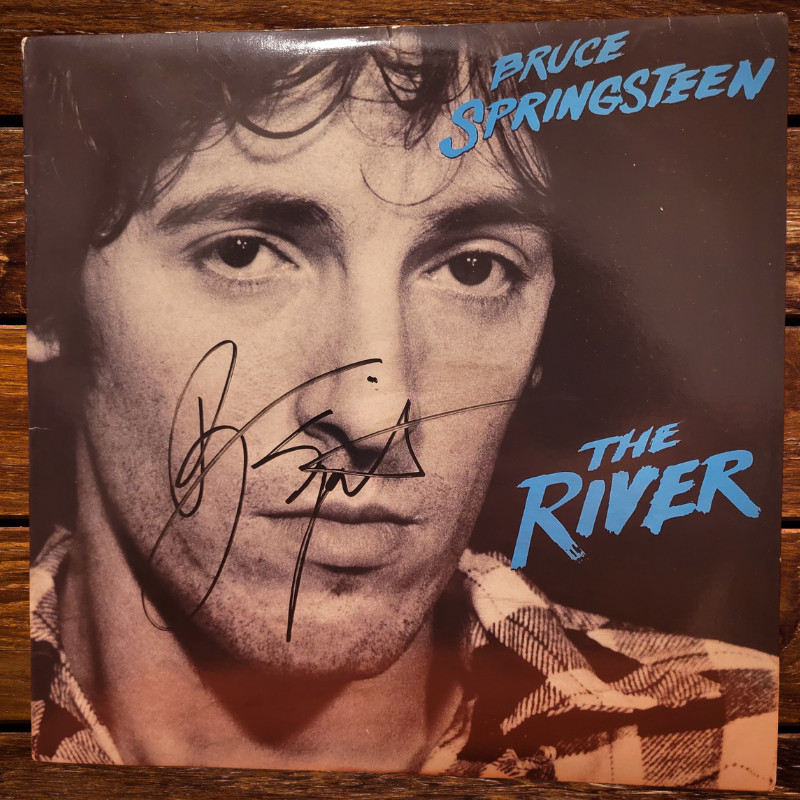 Bruce Springsteen signed lp***The River UK Press