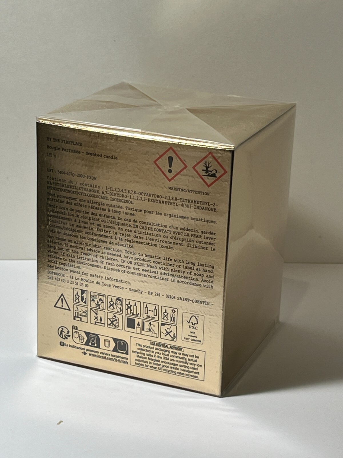 Replica By The Fireplace Scented Candle Maison Margiela 5.82Oz 165g GOLD EDITION