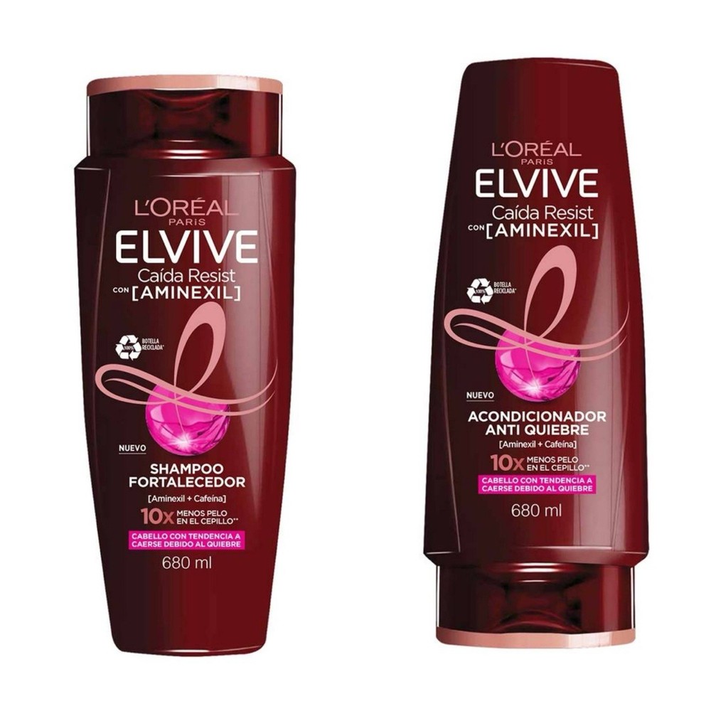 2 Pack Elvive Caída Full Resist Shampoo + aconditioner 680 ml ea