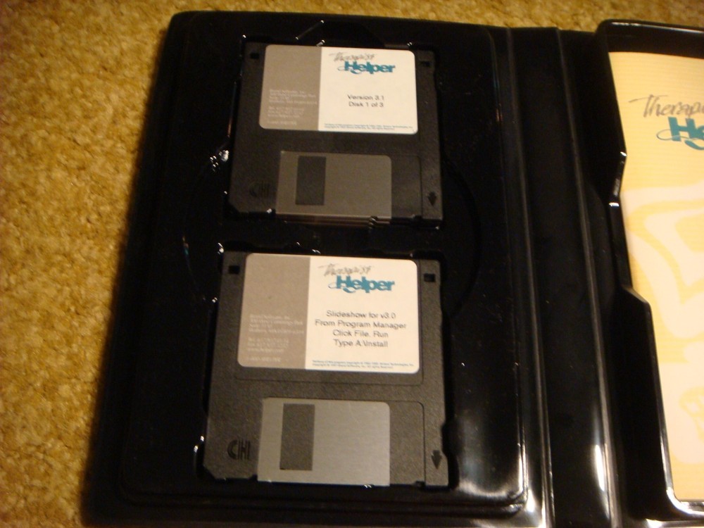 Therapist Helper Brand Software Inc. Floppy Disc