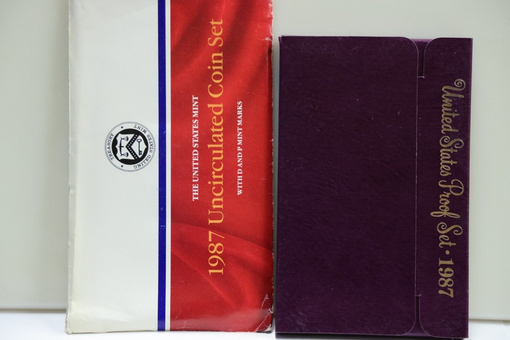 1987 S & 1987 P&D Proof/Mint Set Pairing Original
