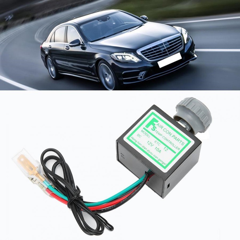 12V Car AC Thermostat Switch Adjustable Electronic Temperature Control